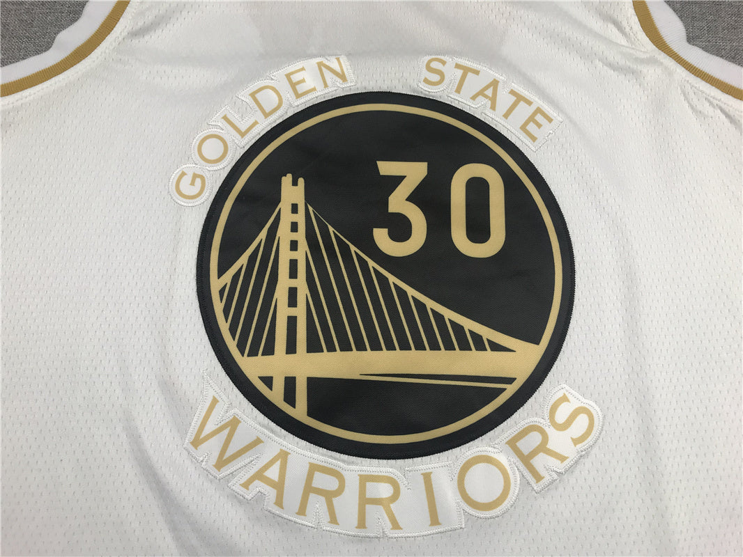 Golden State Warriors Stephen Curry #30 "Platinum" City Edition Swingman Jersey - Embroidered