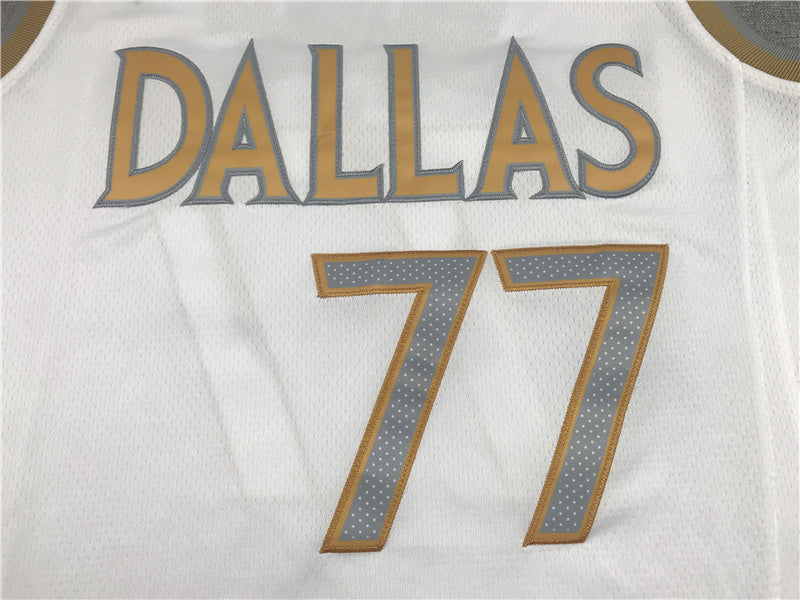 Dallas Mavericks Luka Doncic #77 City Edition Swingman Jersey — Embroidered