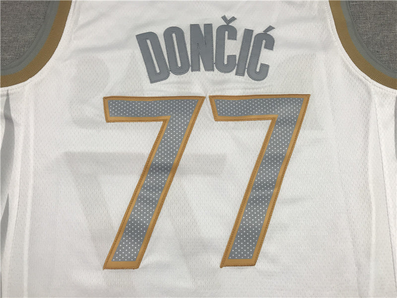 Dallas Mavericks Luka Doncic #77 City Edition Swingman Jersey — Embroidered