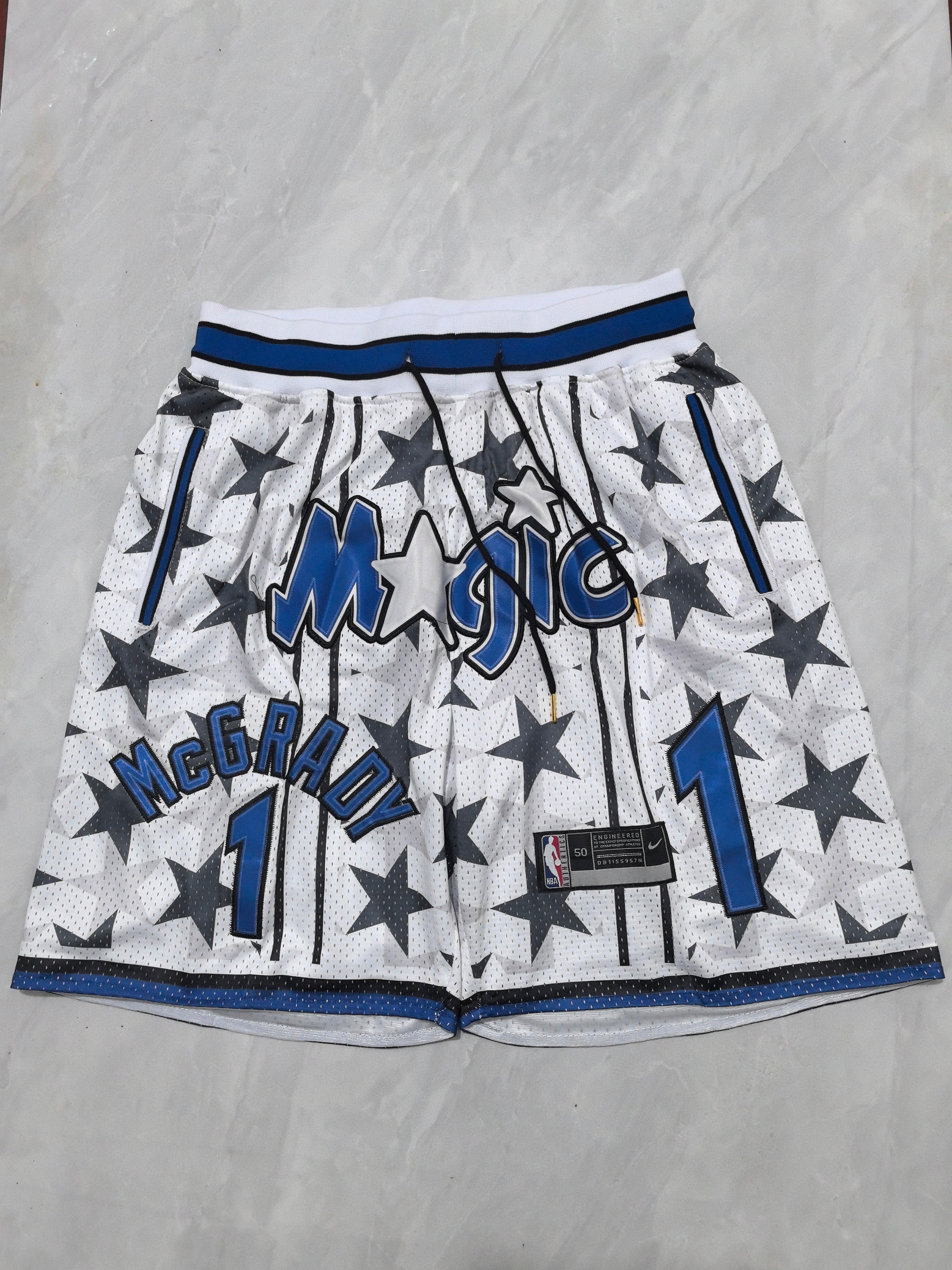 Orlando Magic White Retro Pocket Shorts