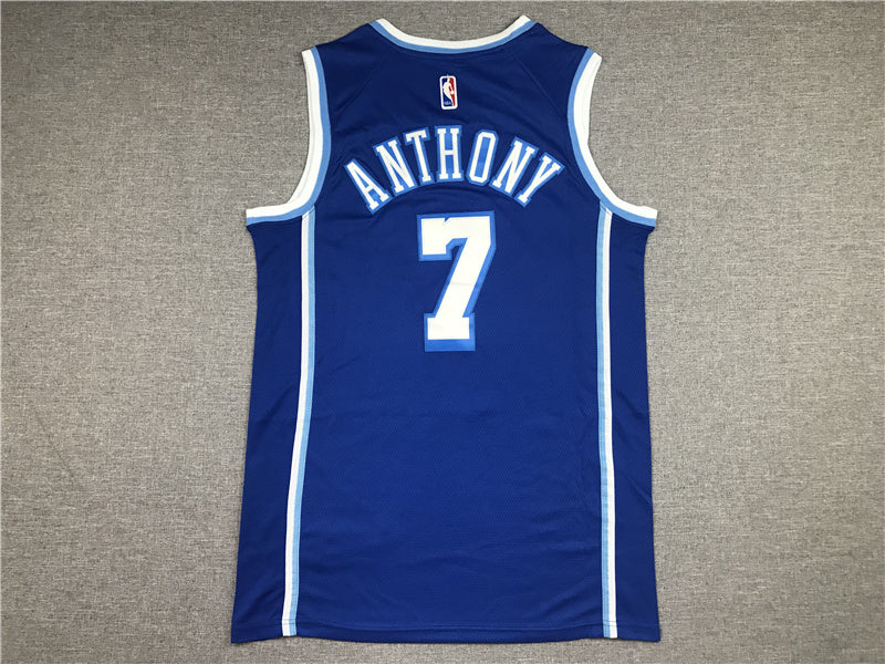 Carmelo Anthony #7 Los Angeles Lakers City Edition Swingman Jersey — Embroidered