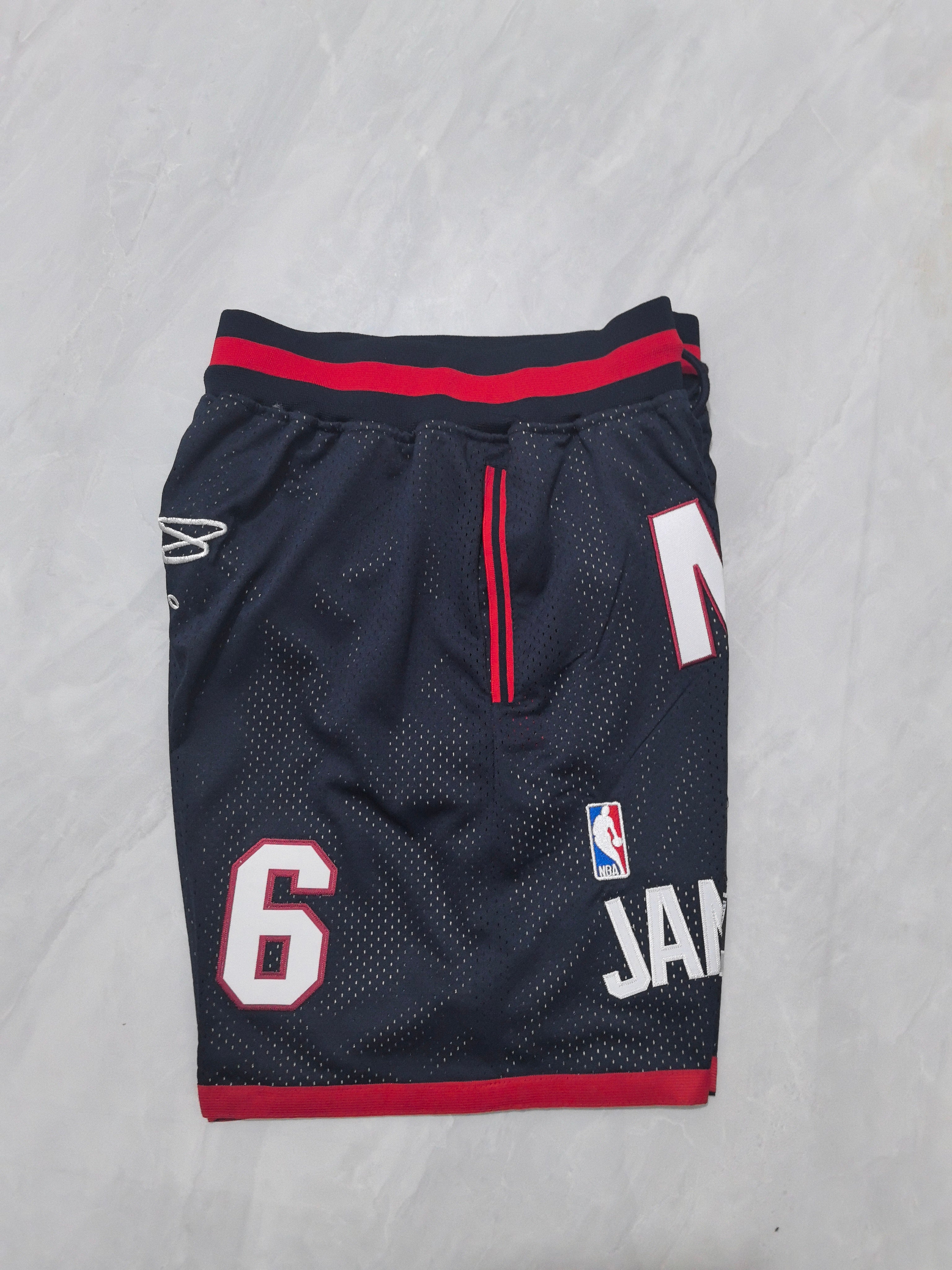 Miami Heat Black Retro Pocket Shorts
