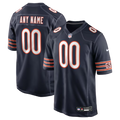 Custom Chicago Bears Navy White Game Jersey
