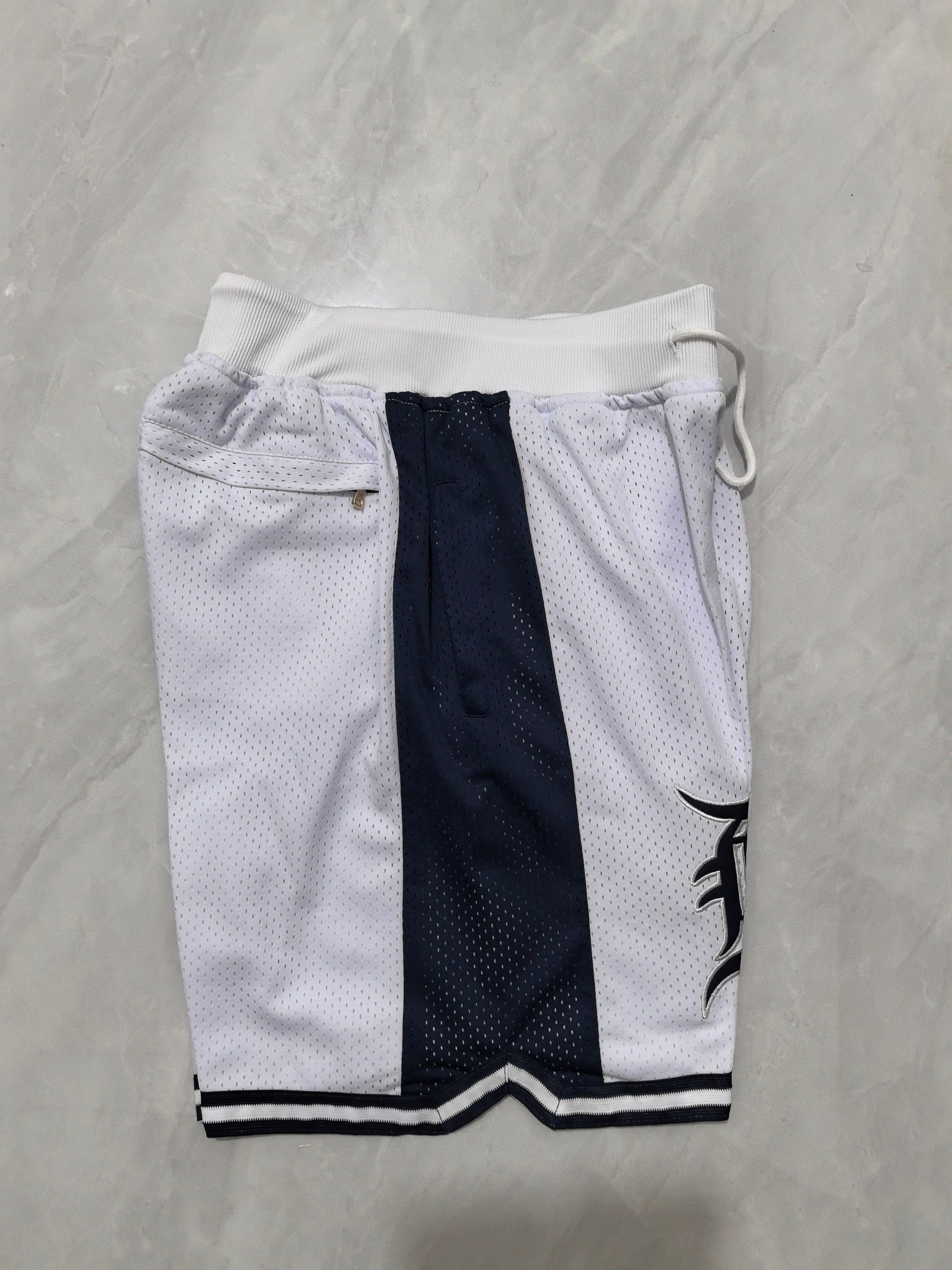 Detroit Tigers white pocket shorts