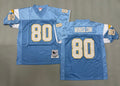Mens Kellen Winslow#80 San Diego Chargers Vintage Throwback Jersey