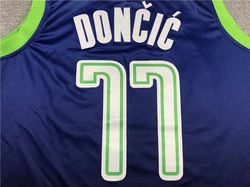 Dallas Mavericks Luka Doncic #77 City Edition Swingman Set — Embroidered