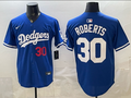 Men's Los Angeles Dodgers Dave Roberts #30 Royal Replica Player Jersey