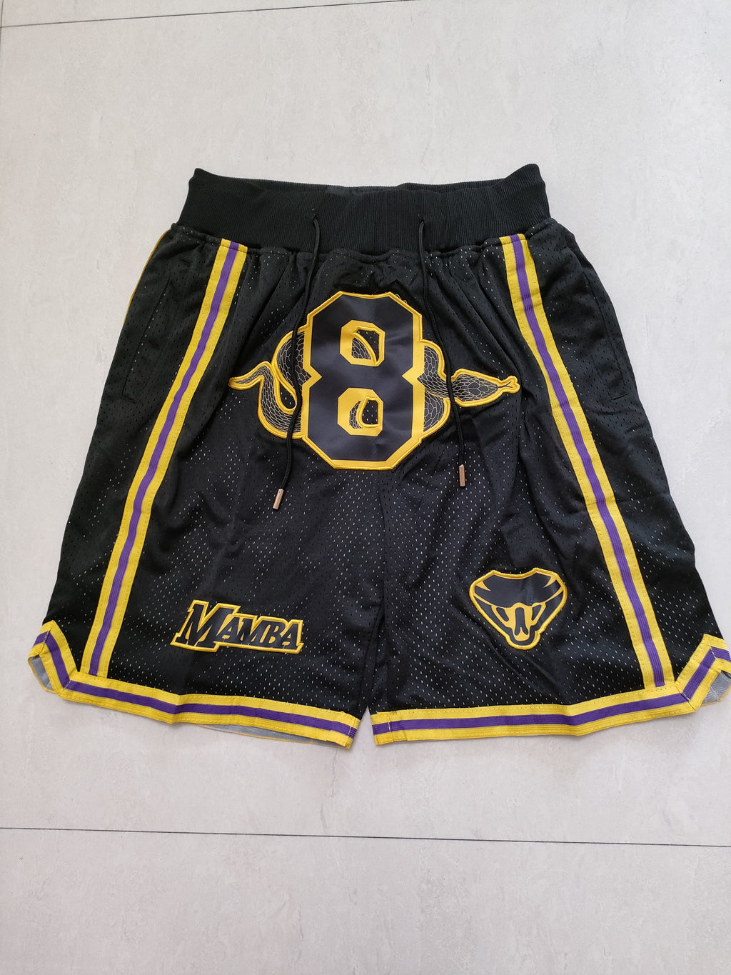 Los Angeles Lakers Mamba Black Snakes Size 8 Pocket Pants