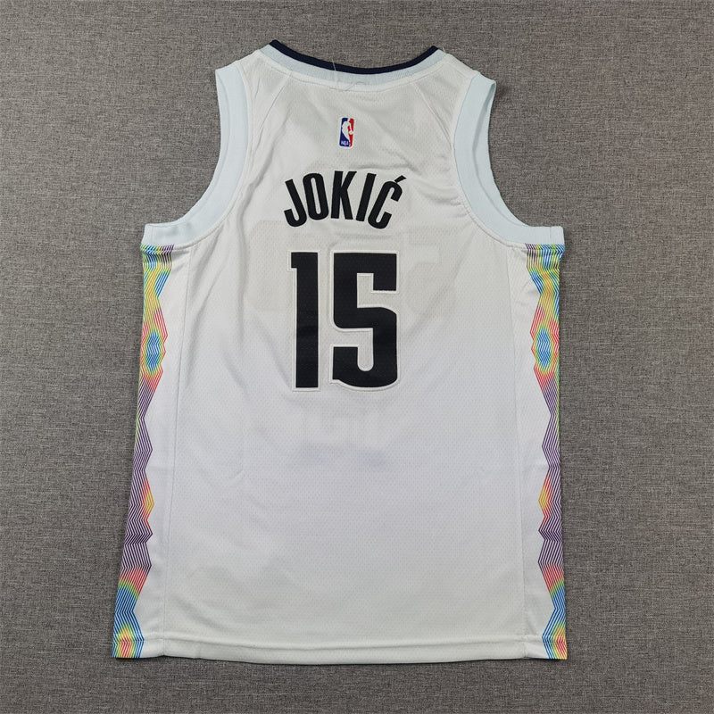 Youth Nikola Jokić Denver Nuggets #15 City Edition Embroidered  Jersey