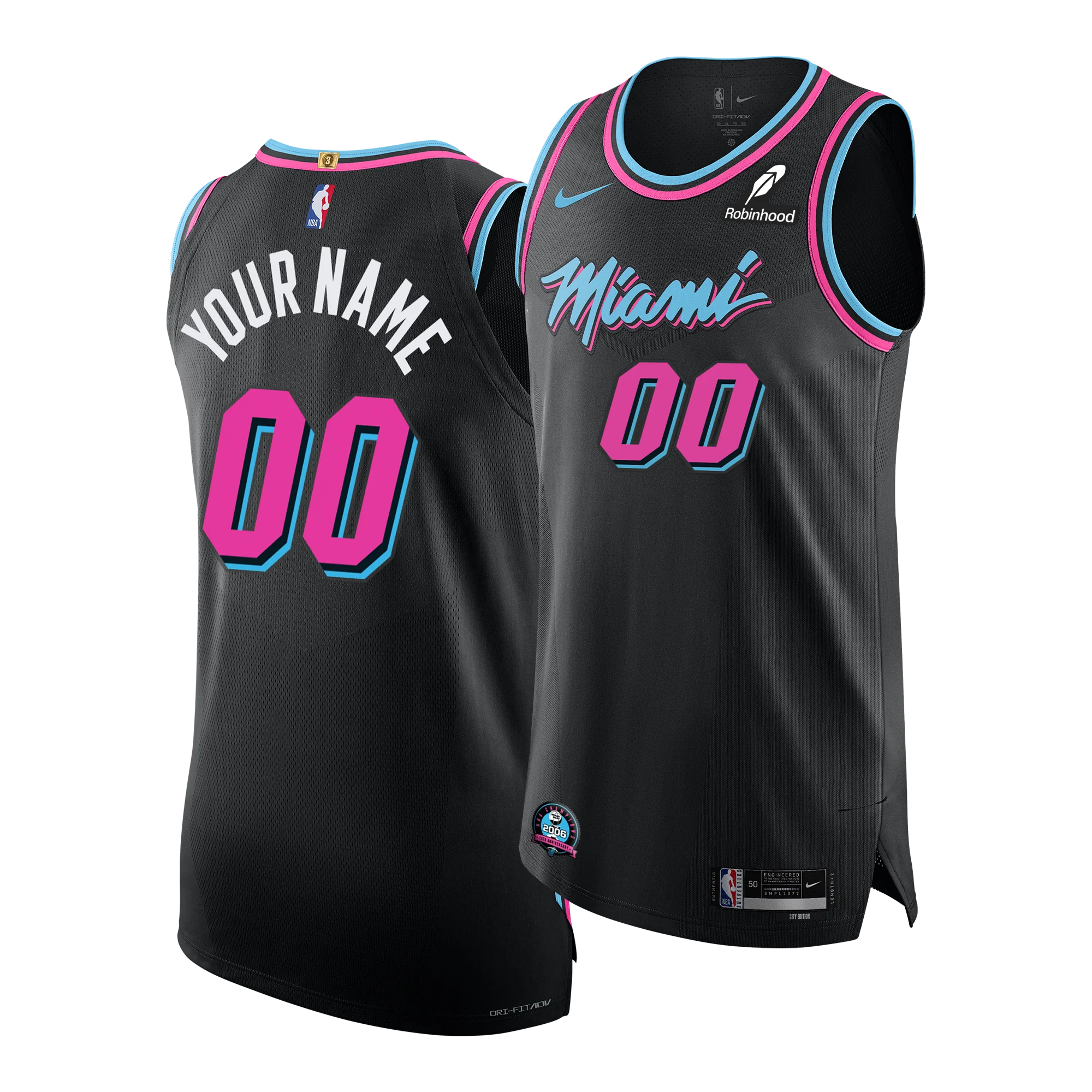 Custom Miami Heat Player Edition Jersey