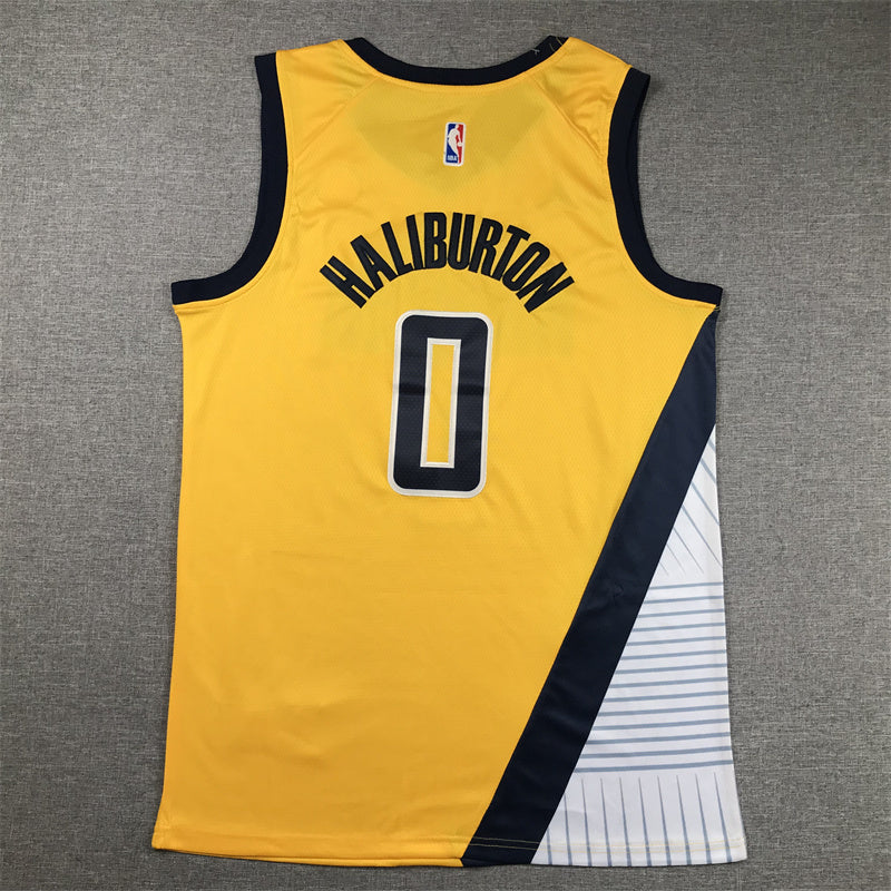 Indiana Pacers Tyrese Haliburton #0 City Edition Swingman Jersey - Embroidered