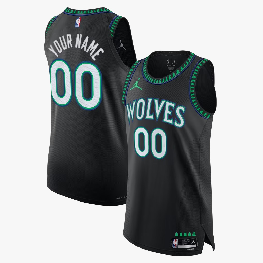 Custom Minnesota Timberwolves Player Edition Jersey