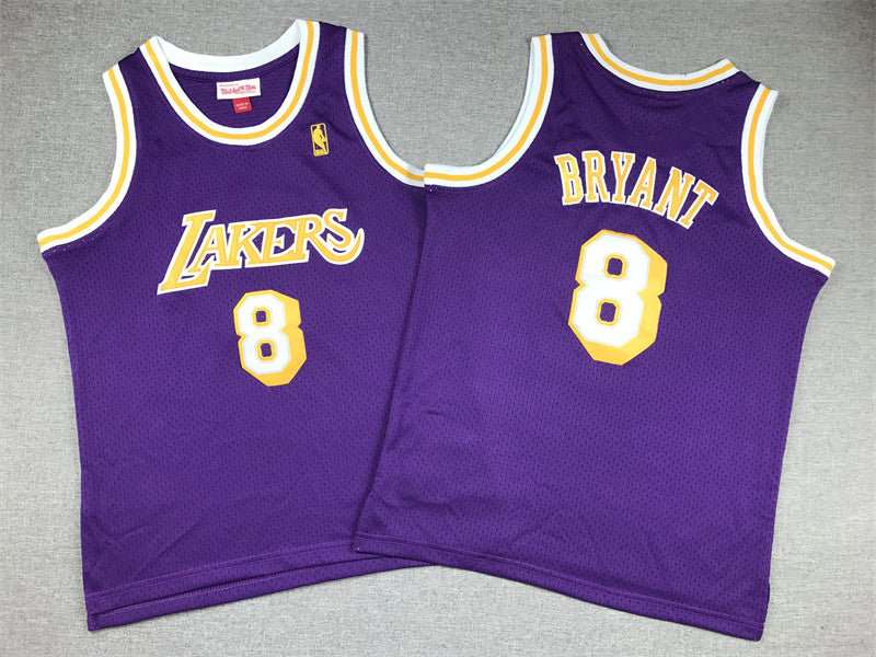 Youth Kobe Bryant Los Angeles Lakers #8 Embroidered  Jersey