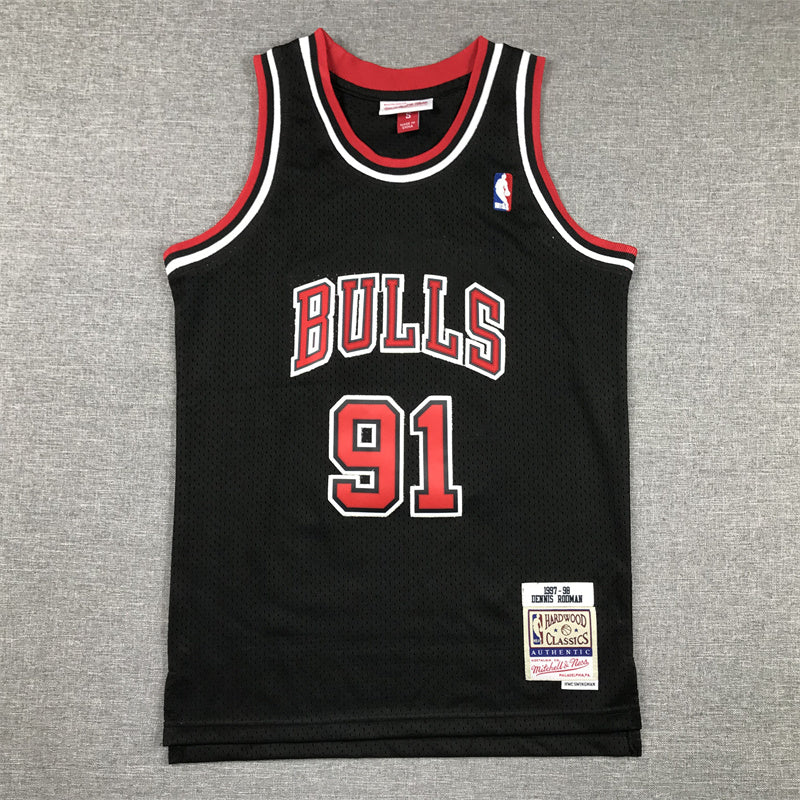 Youth Dennis Rodman Chicago Bulls #91 Embroidered Jersey
