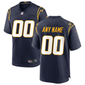 Custom Los Angeles Chargers Navy Game Jersey