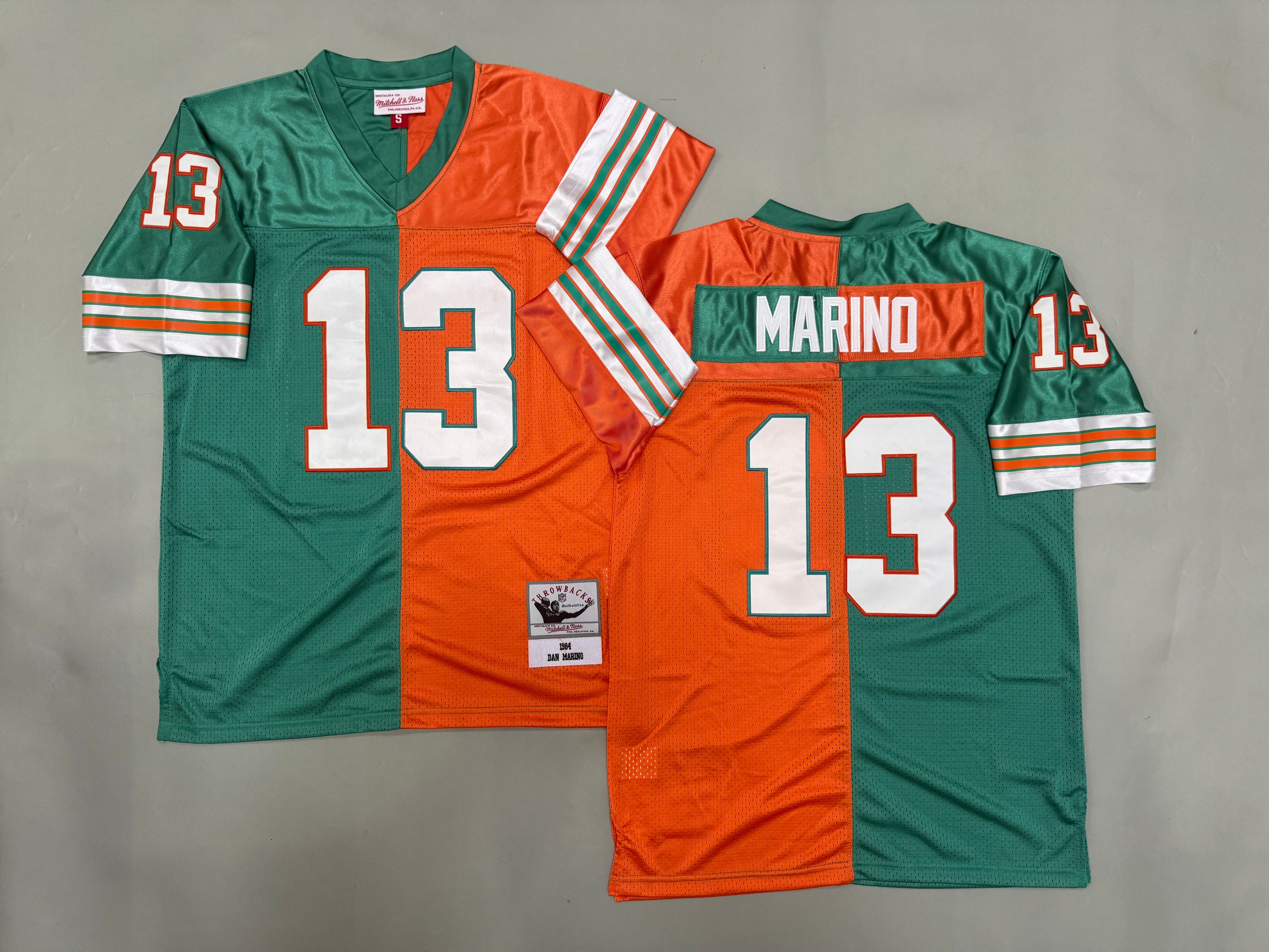 Mens Dan Marino#13 Miami Dolphins Vintage Throwback Jersey