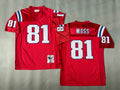 Mens Randy Moss#81 New England Patriots Vintage Throwback Jersey