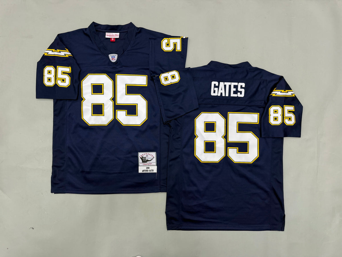 Mens Antonio Gates#85  San Diego Chargers Vintage Throwback Jersey