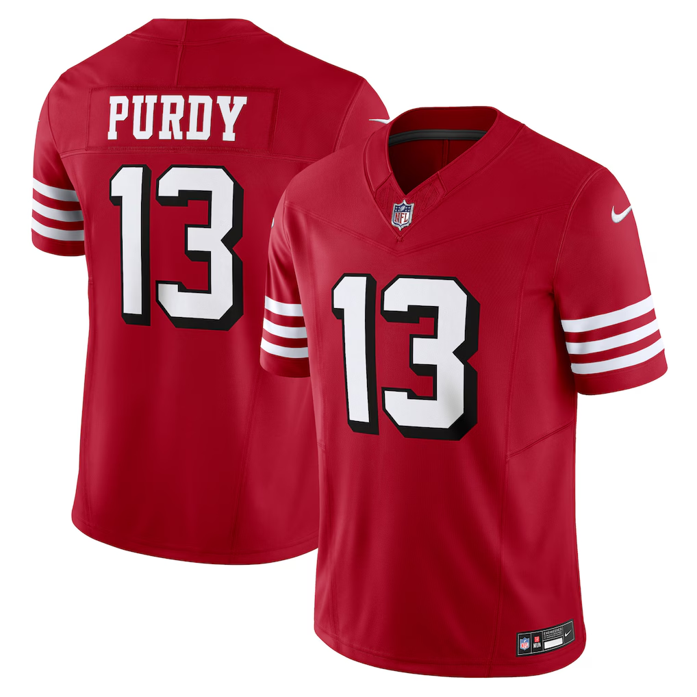 Brock Purdy #13 San Francisco 49ers Vapor Limited Red Jersey