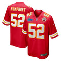 Creed Humphrey Kansas City Chiefs Super Bowl LVII Patch Game Jersey - Red