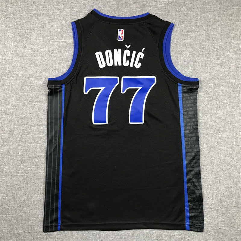 Youth Luka Dončić Dallas Mavericks #77 City Edition Embroidered  Jersey
