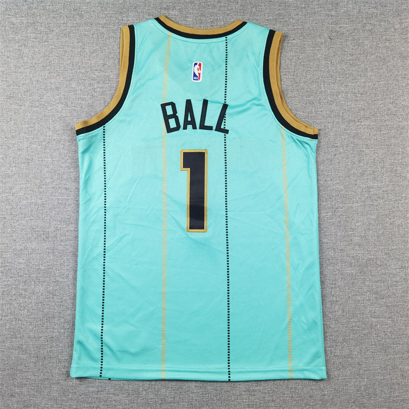 Youth LaMelo Ball Charlotte Hornets #1 Embroidered Jersey