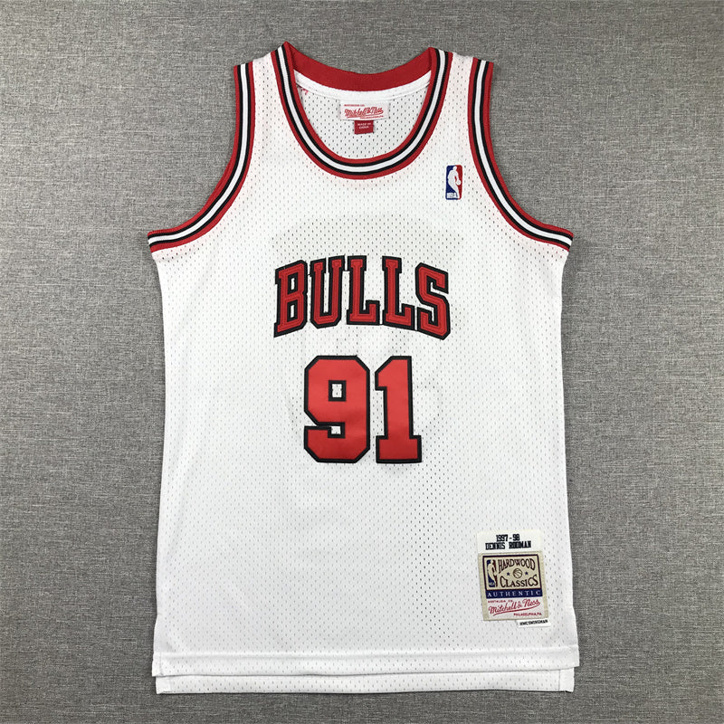 Youth Dennis Rodman Chicago Bulls #91 Embroidered Jersey