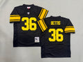Mens Jerome Bettis#36 black Pittsburgh Steelers Vintage Throwback Jersey