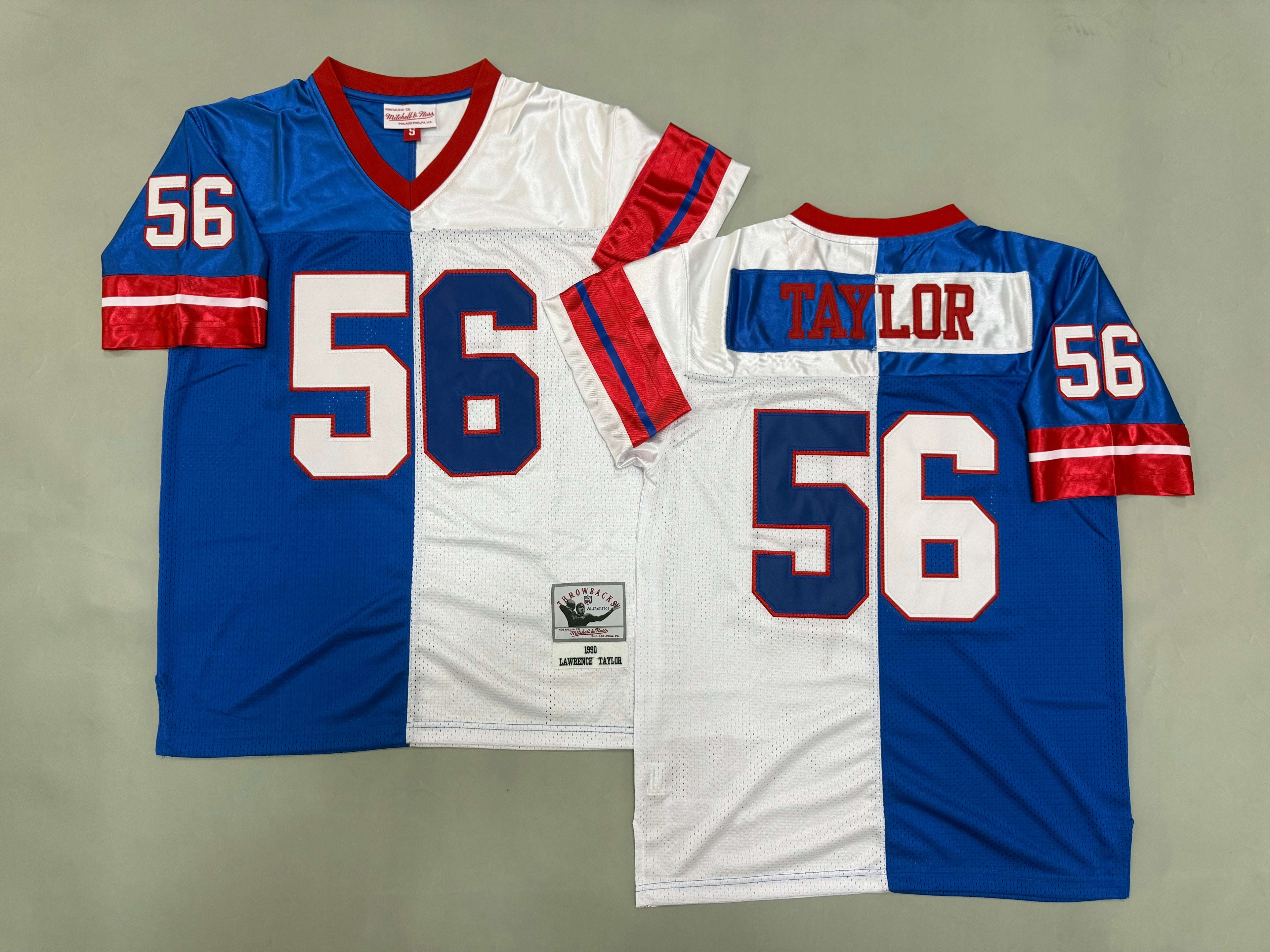 Mens Lawrence Taylor#56 New York Giants Vintage Throwback Jersey