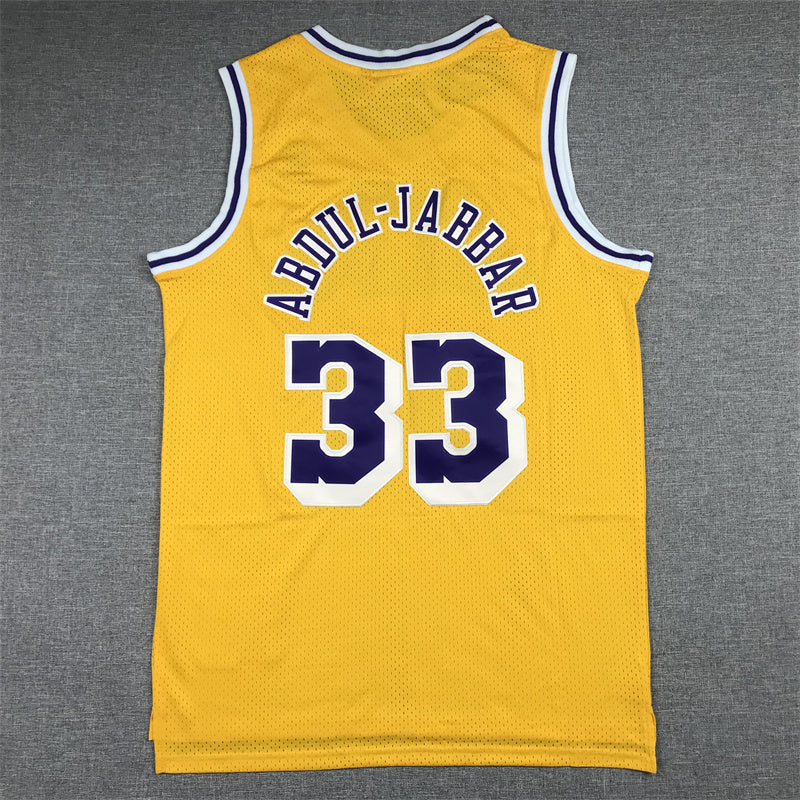 Kareem Abdul-Jabbar Los Angeles Lakers #33 1984-85 Throwback Jersey