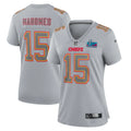Patrick Mahomes Kansas City Chiefs Women's Super Bowl LVII Patch Atmosphere Fashion Game Jersey - Gray