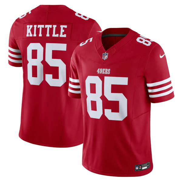 George Kittle #85 San Francisco 49ers Thorwback Vapor F.U.S.E. Limited Red Jersey