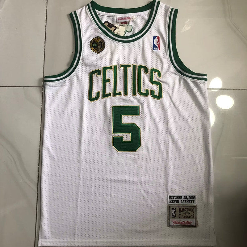 Kevin Garnett Mitchell & Ness Boston Celtics 2007-08  White Jersey