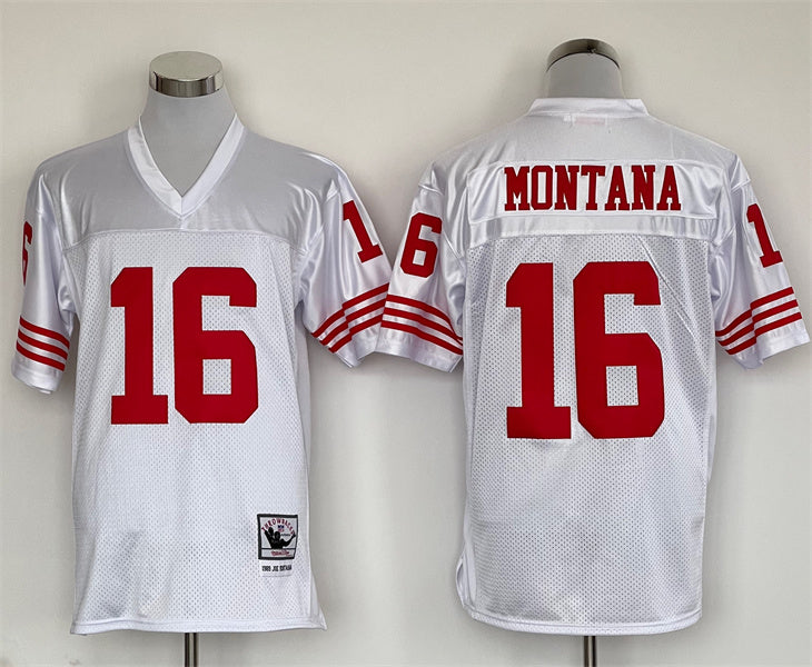 San Francisco 49ers White  Vintage#16 MONTANA  Jersey