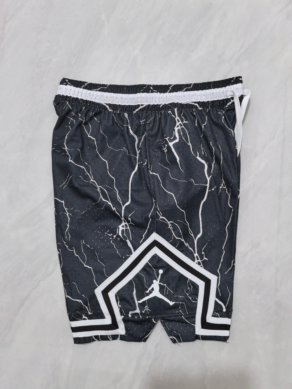 Jordan Black B-17 Cracked Print Shorts