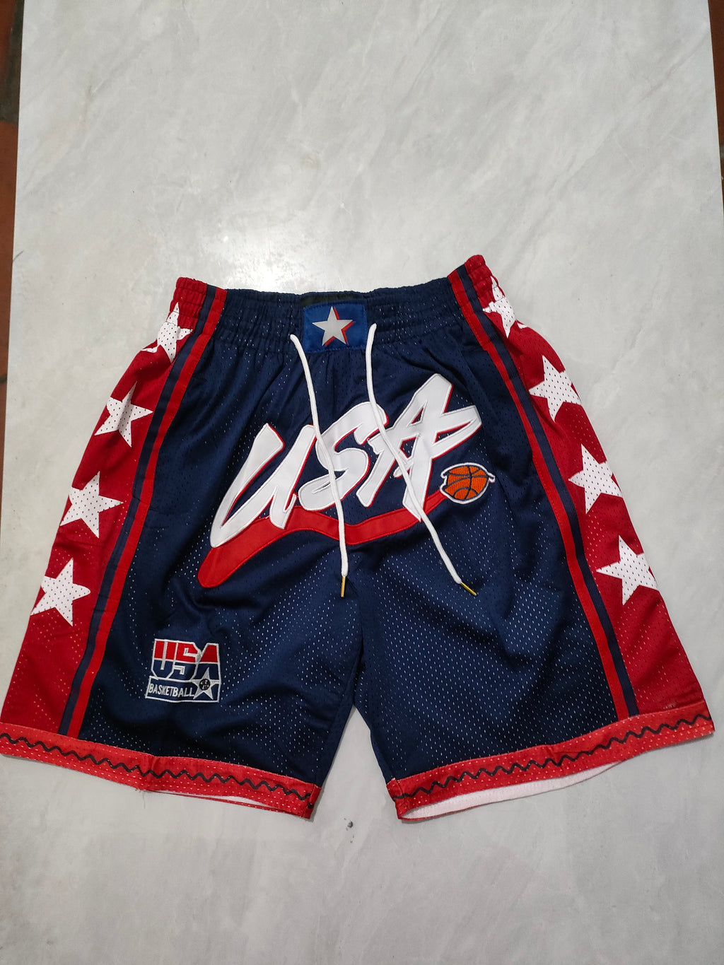 American Olympic Blue Pocket Shorts
