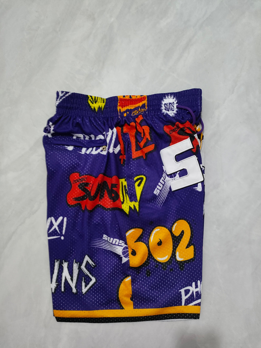 Phoenix Suns Purple Graffiti Pocket Shorts
