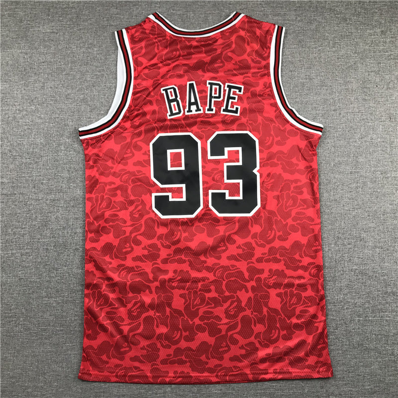 Chicago Bulls BAPE #93 1996-97 Throwback — Embroidered