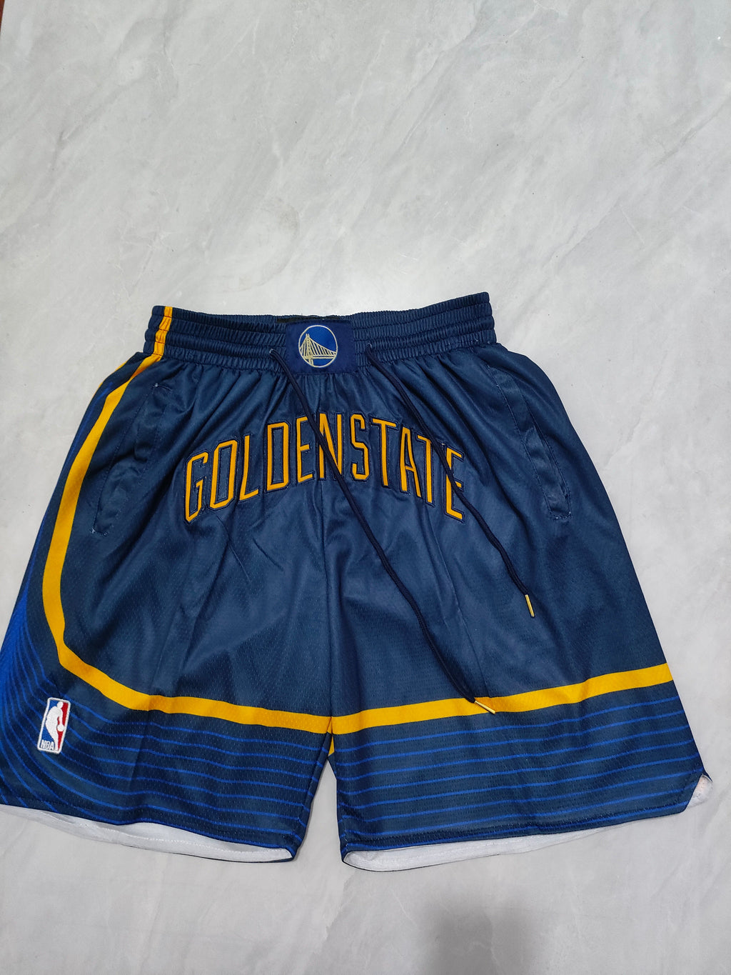 Golden State Warriors Dark Blue Statement Edition Pocket Shorts