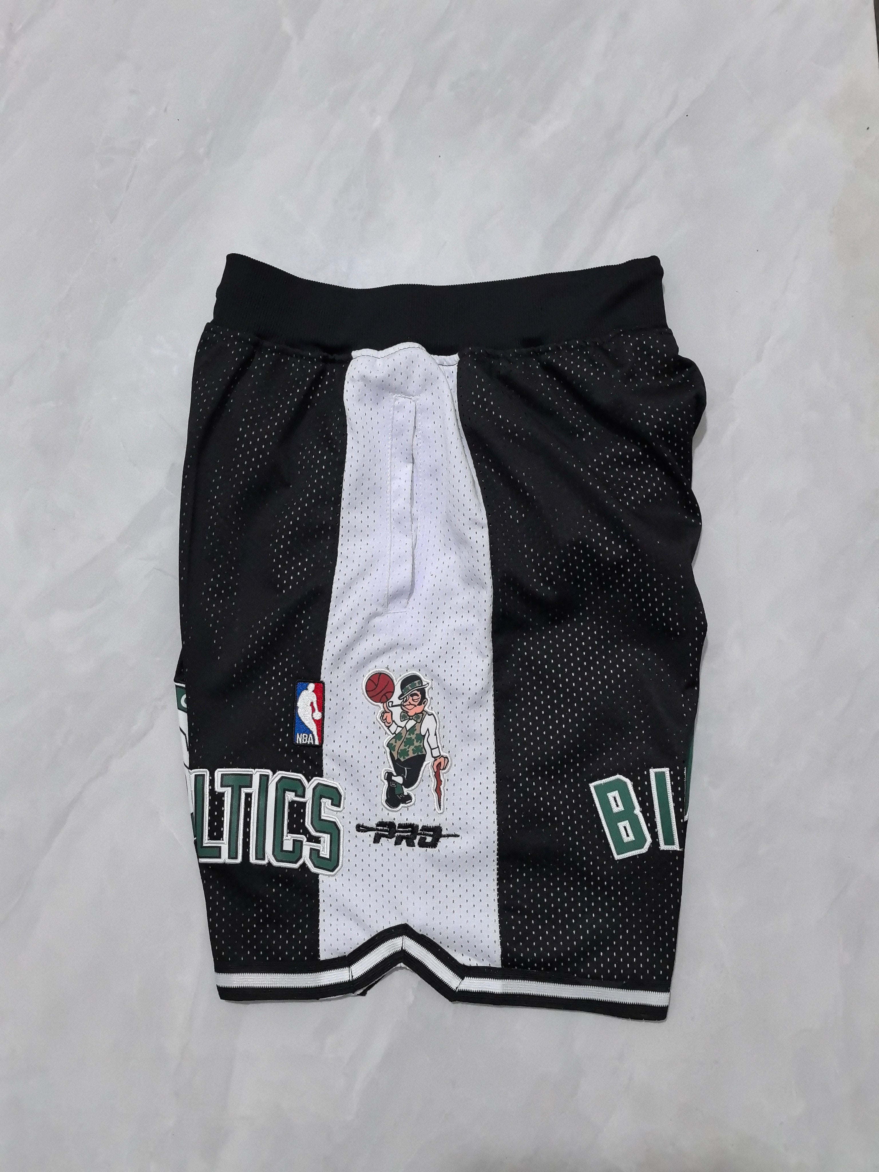 Boston Celtics Black Pocket Shorts