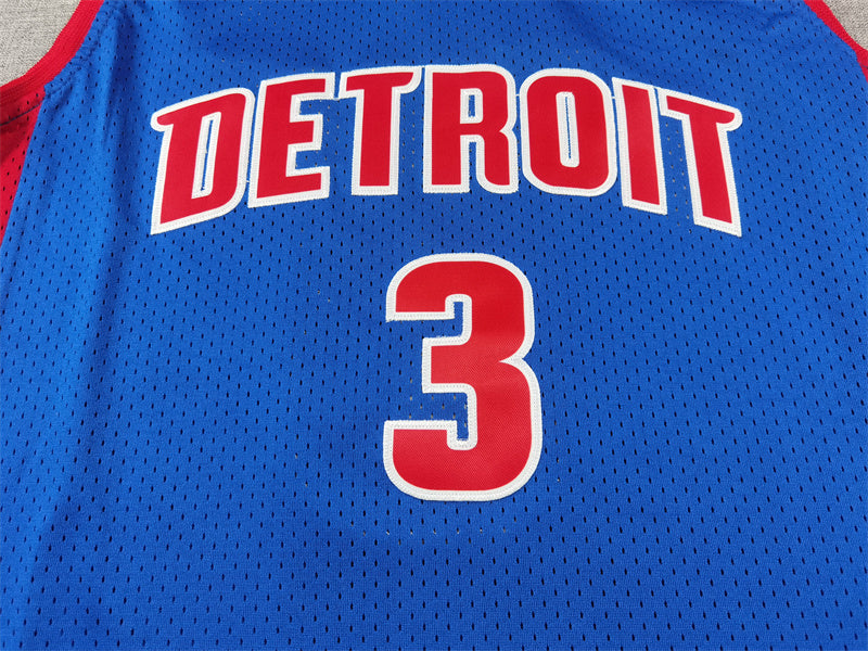Detroit Pistons Ben Wallace #3 City Edition Swingman Jersey — Embroidered
