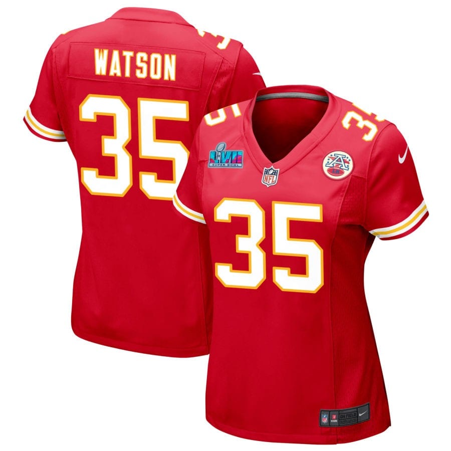 Jaylen Watson Kansas City Chiefs Women's Super Bowl LVII Game Jersey - Red