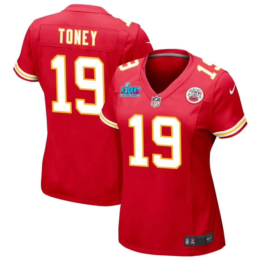 Kadarius Toney Kansas City Chiefs Women's Super Bowl LVII Game Jersey - Red