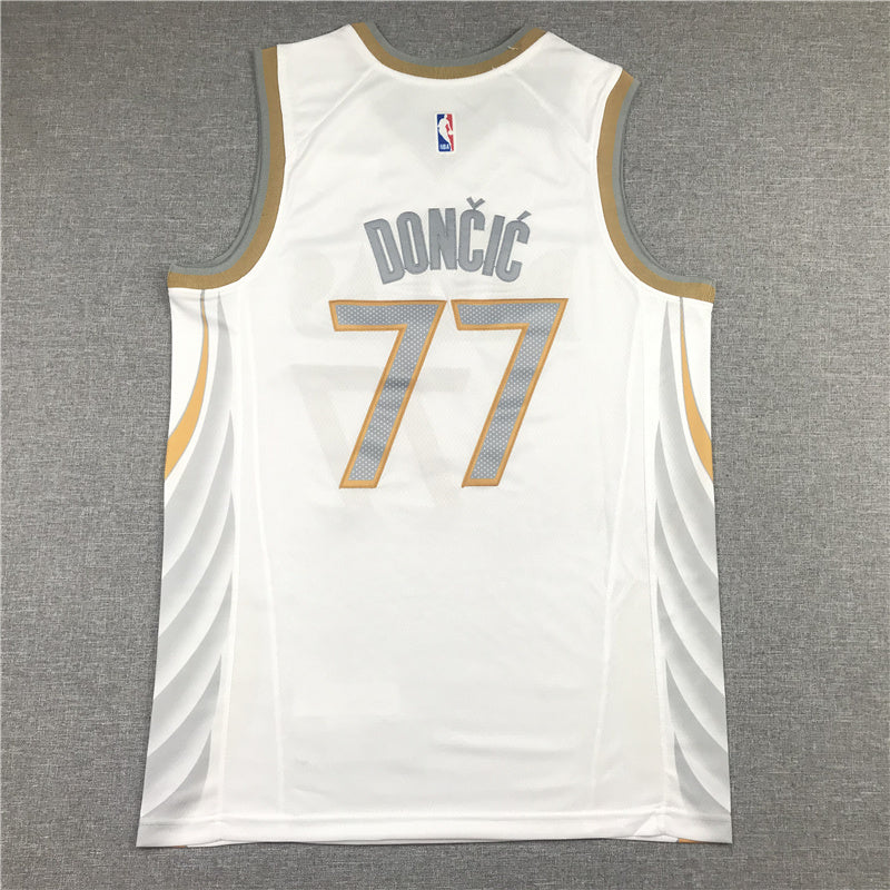 Dallas Mavericks Luka Doncic #77 City Edition Swingman Jersey — Embroidered