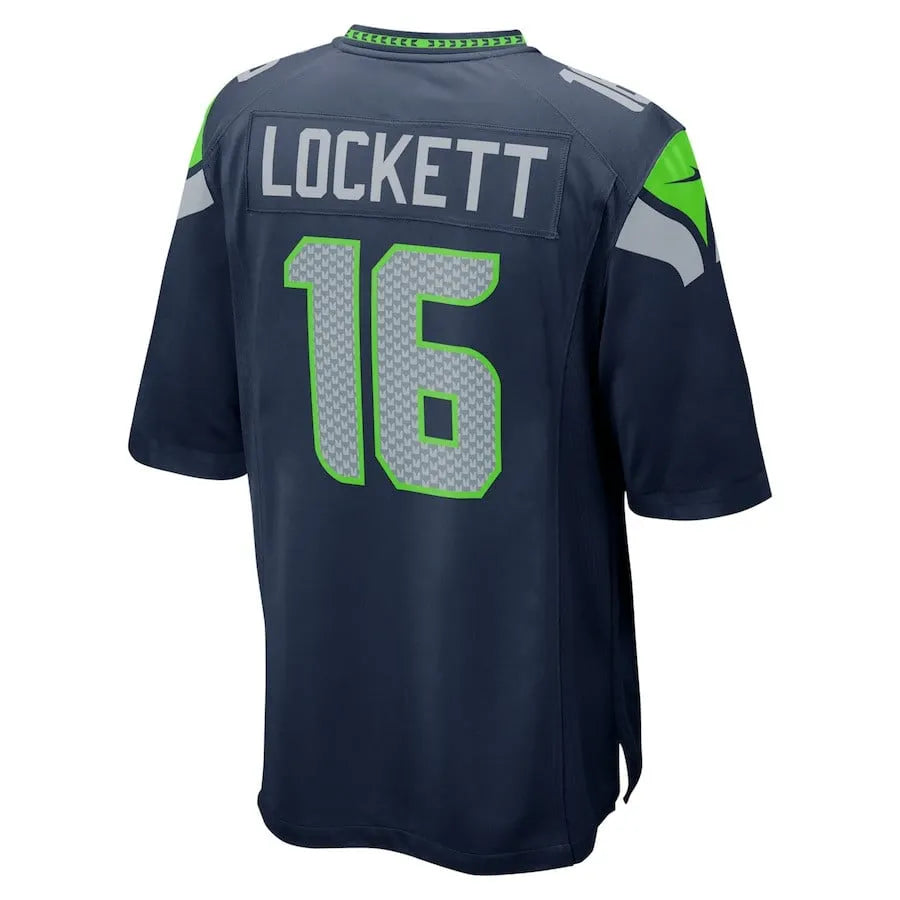 Tyler Lockett 16 Seattle Seahawks Men Game Team Jersey - College Navy
