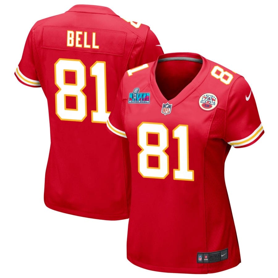 Blake Bell Kansas City Chiefs Women's Super Bowl LVII Game Jersey - Red