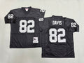 Mens Al Davis#82 black Los Angeles Raiders Vintage Throwback Jersey