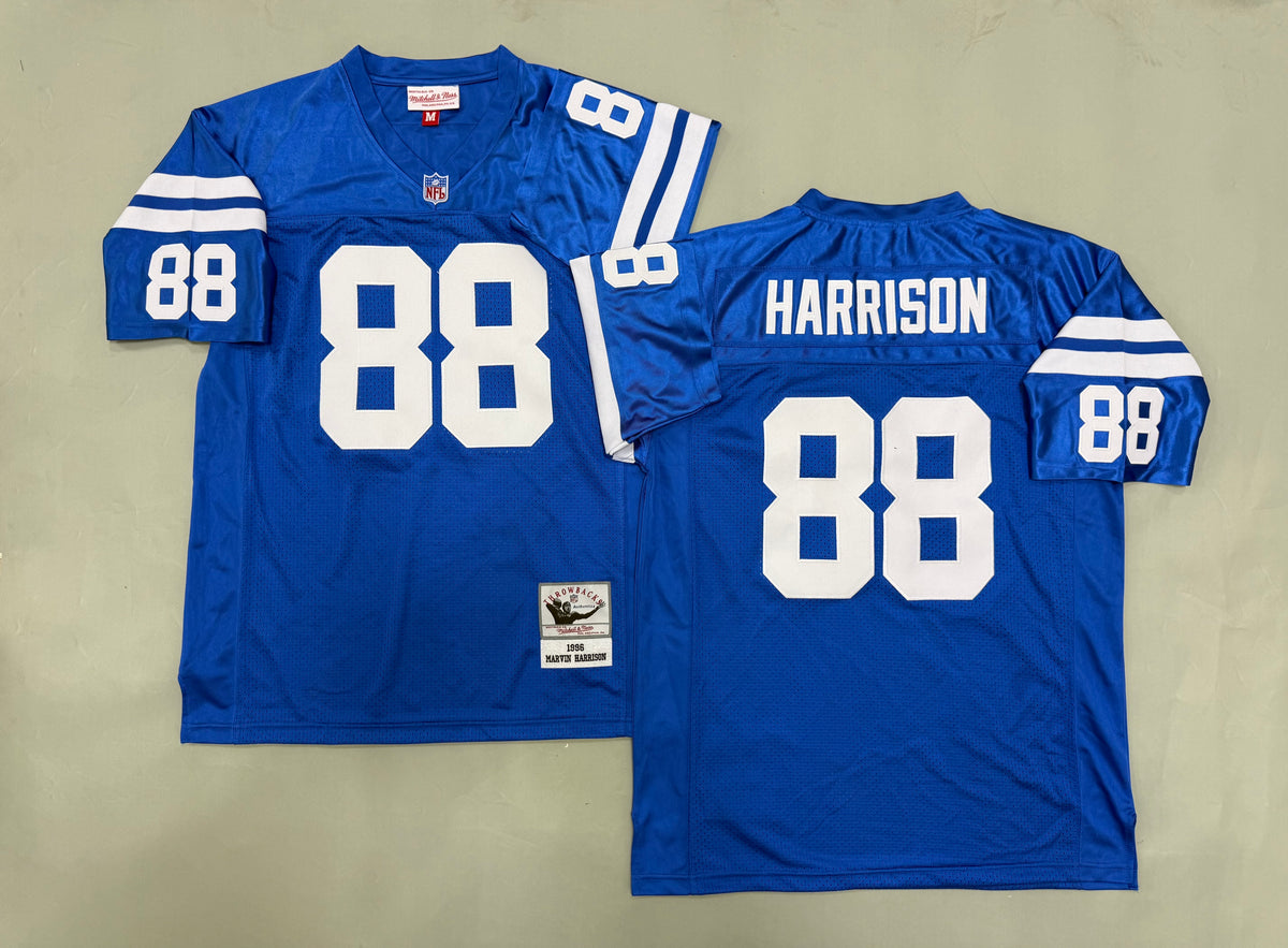 Mens Marvin Harrison#88 Indianapolis Colts Vintage Throwback Jersey