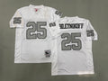 Mens Fred Biletnikoff#25 white Los Angeles Raiders Vintage Throwback Jersey