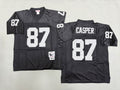 Mens Dave Casper#87 black Los Angeles Raiders Vintage Throwback Jersey